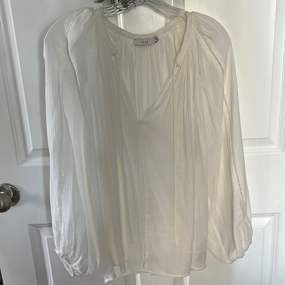 Lush White Blouse